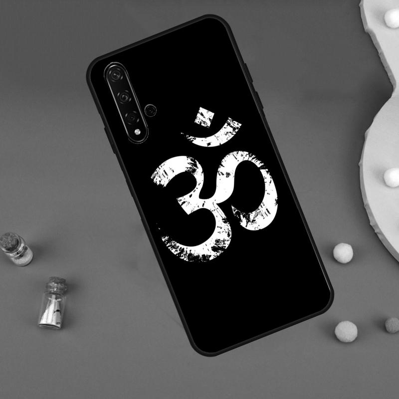 Aum Om Yoga Symbol Fitness Gym Case For Huawei Nova Y70 Y60 Y61 Y90 Y91 5T 9 10 SE 3i 8i 11i 11 Pro P20 P40 P30 Lite Cover