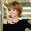 Парик для женщин, Повседневный парик, пушистый боб, парик из натуральных синтетических волос, модный парик с челкой, термостойкое волокно