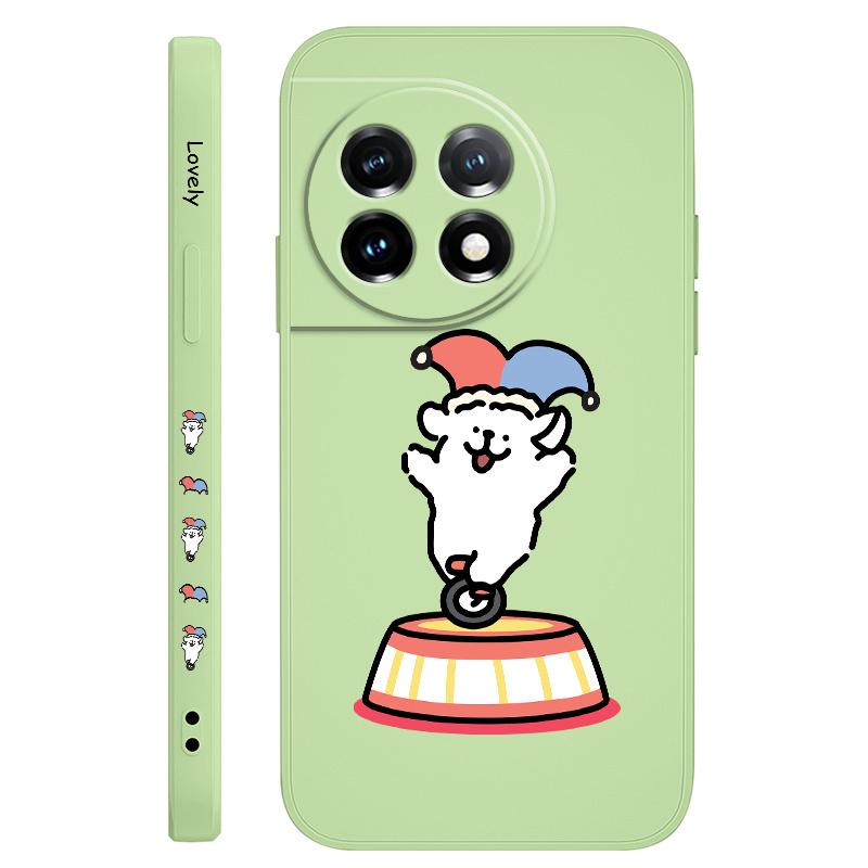 Acrobatic Puppy Phone Case For Oneplus 13 13R 12 12R 11 11R 10 10R 10T 9R 9RT 9 8T 8 7 7T Pro 5G Liquid Silicone Cover