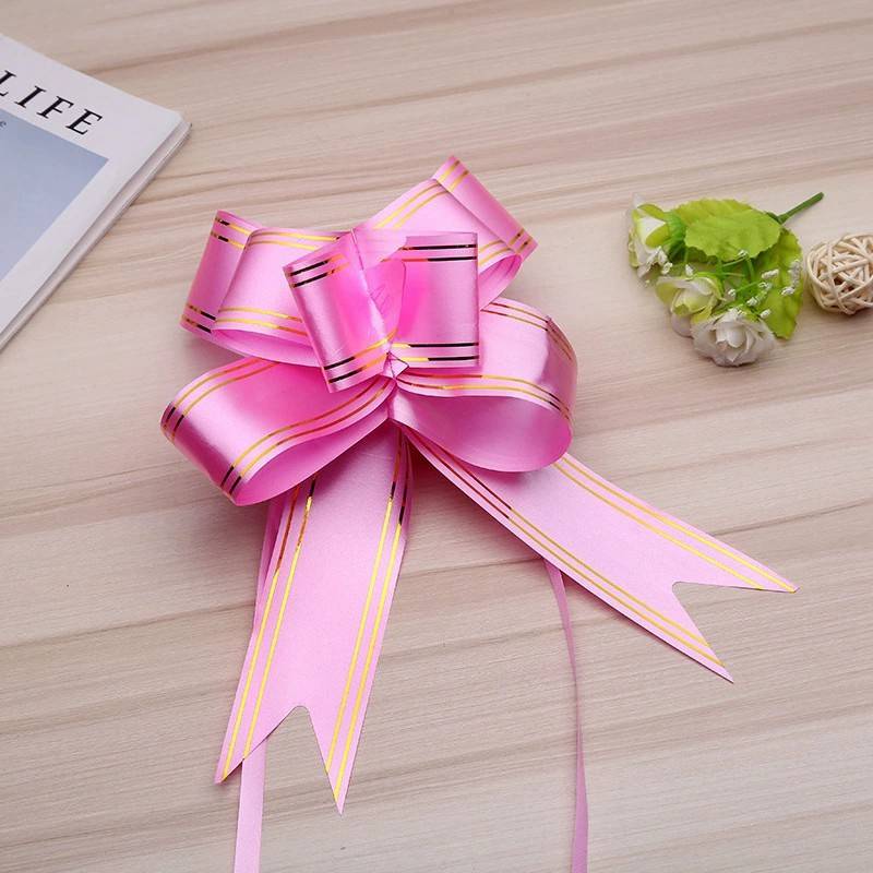 Bowknot Fruit Basket Bow Flower Wedding Ribbon Wedding Ribbon Handle Decorative Handmade Car Door