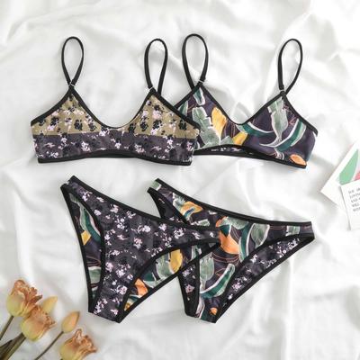 Новая версия AB, двухсторонний раздельный купальник бикини для женщин, раздельный купальник с принтом