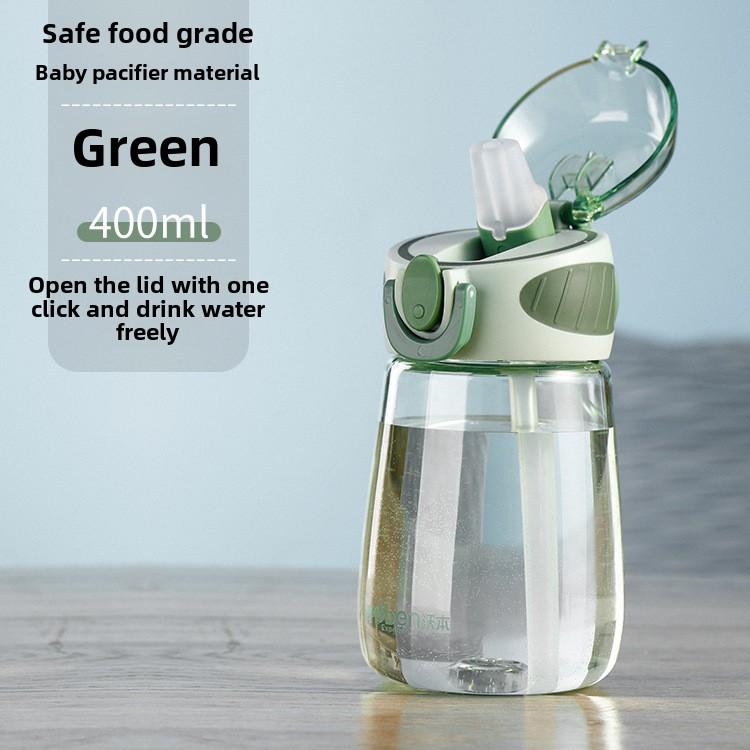 Cute Summer Straw Water Bottle Portable Kids Tumbler Lightweight Drinking Cup for Students BPA-Free Hydration Bottle