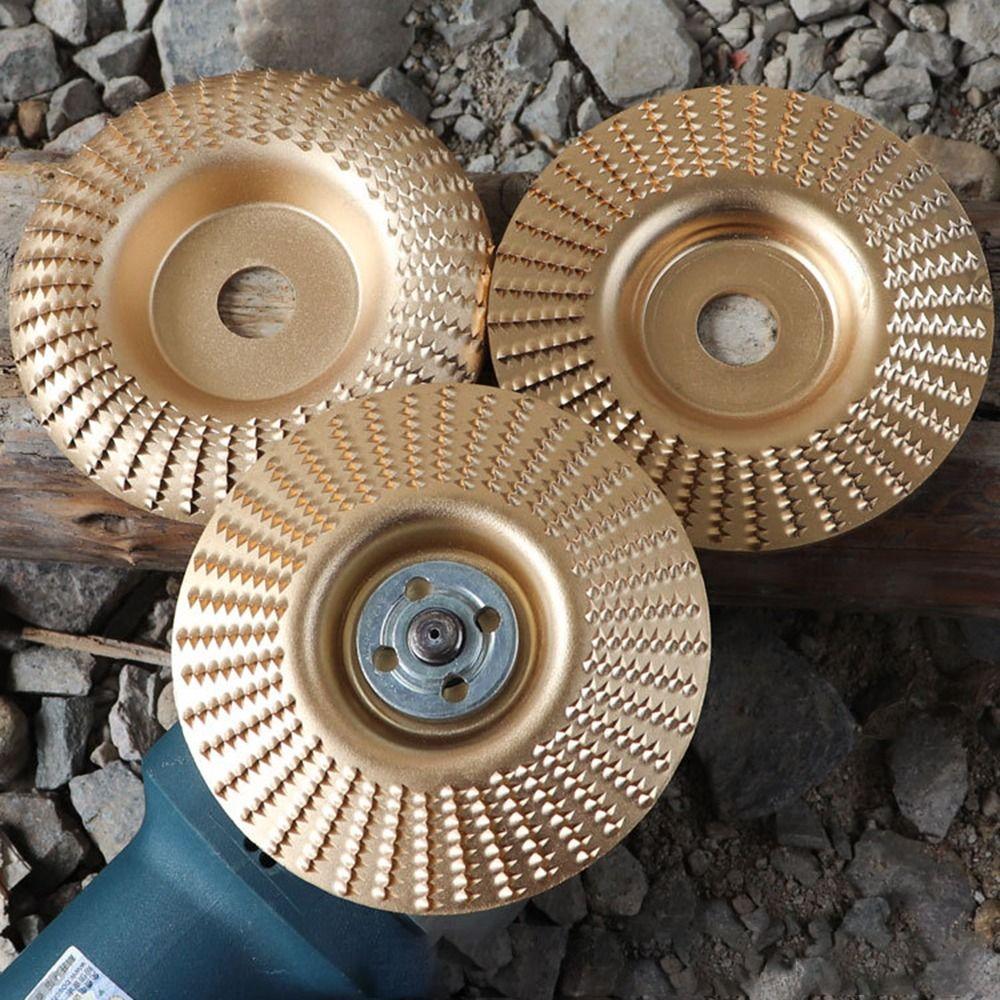 1/3Pcs Carbon Steel Wood Polishing Wheel Abrasive Tool Angle Grinder Disc Wood Grinding Wheel