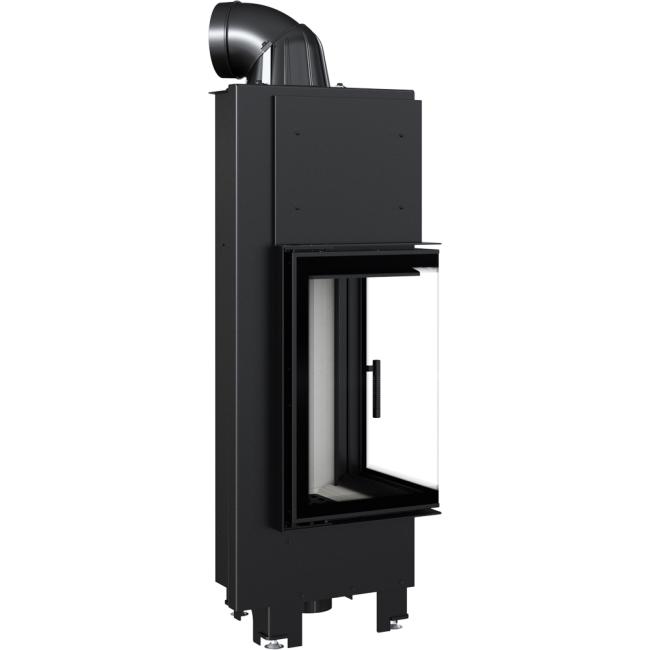 Стальной камин KRATKI MBN левый 10 кВт Ø 200 самозакрывающаяся дверца