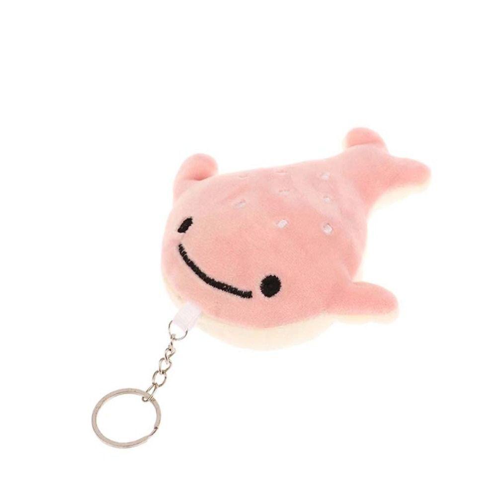 Soft Stuffed Animal Whale Doll Plush Whale Pendant Cartoon Whale Keychain Friends Birthday Gifts