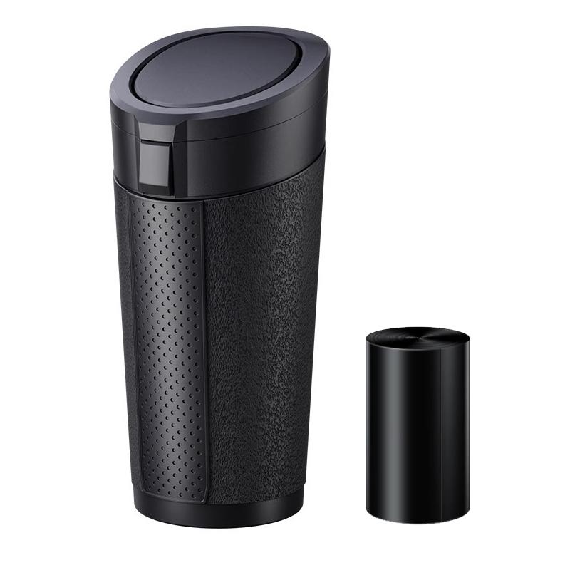 Car Accessories Trash Can with Lid Auto Dust Organizer Includes Garbage Bags Small Car Trash Bin Interior Rubbish Bag