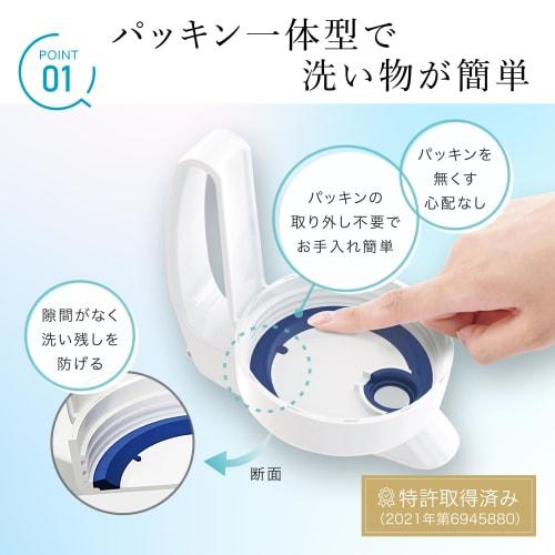 Iwasaki Industrial Lastroware 3.0L Seamless Pitcher, Heat-Resistant, Wide Mouth, White, K-1287 W, Made in Japan, Suitable for Barley Tea, Cold Brew Co
