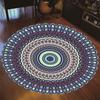 Круглый ковер в стиле богемной мандалы для гостиной, спальни, журнального столика, коврика для пола, домашнего декора, дверного коврика Tapis