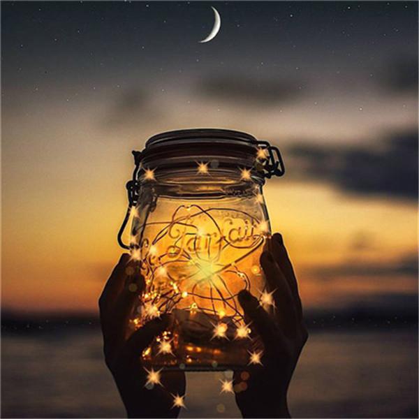 5D Алмазная картина Полная круглая бутылка Фотографии Стразы Алмазная вышивка Пейзаж Закат Мозаика Ремесленный комплект