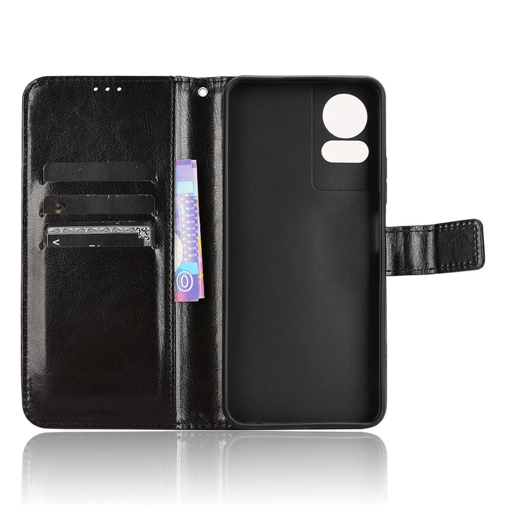 Для TCL 50 LE Чехол Кожаный Кошелек Чехол для Телефона Текстура Crazy Horse