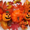 Cross-border Halloween Decoration Maple Leaf Pumpkin Decoration Pendant New Harvest Festival Wall