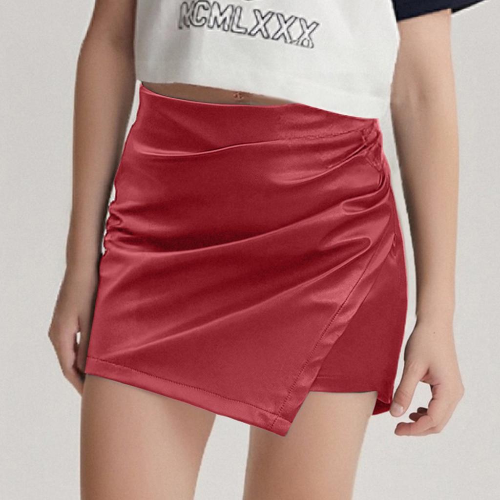 Модные повседневные короткие брюки из искусственной кожи с эластичной резинкой на талии для девочек