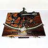 Sextant 20.32 Cm Gift, Vintage Style Wooden Box Fitted, Nautical Marine Navigational