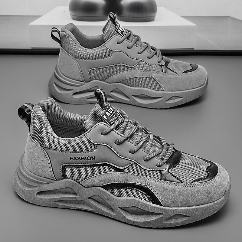 2025 весна мужская обувь новая дышащая обувь для охраны труда мужская трендовая универсальная платформа нескользящая спортивная повседневная обувь для папы