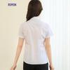 Women's Slim Fit Short Sleeve V-Neck Business Shirt