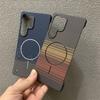 Безрамочный чехол из кевлара и углеродного волокна для Samsung S26/S25/S24/S23 Ultra Plus с поддержкой магнитной и беспроводной зарядки MagSafe