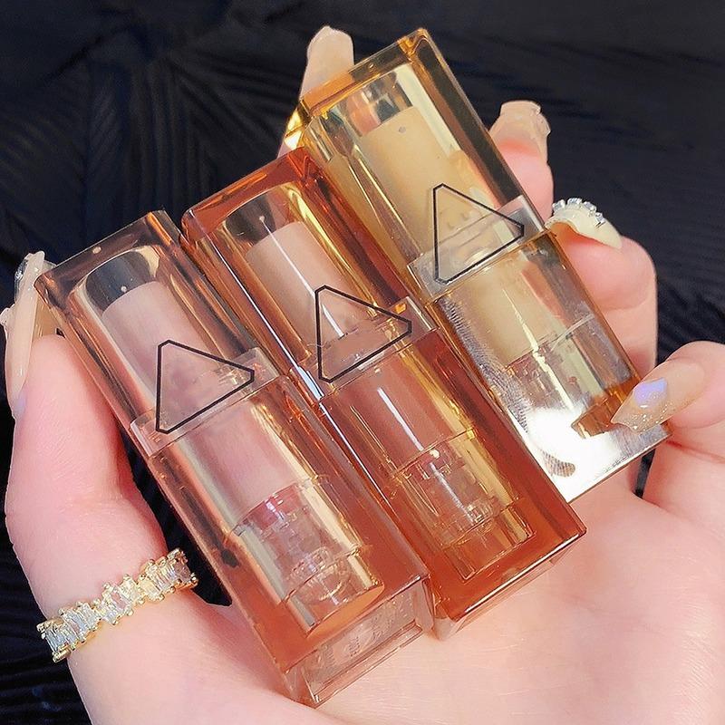 Матовая губная помада Бархатная матовая водостойкая теплая чайно-коричневая помада Прозрачный тюбик Длительная отбеливающая помада