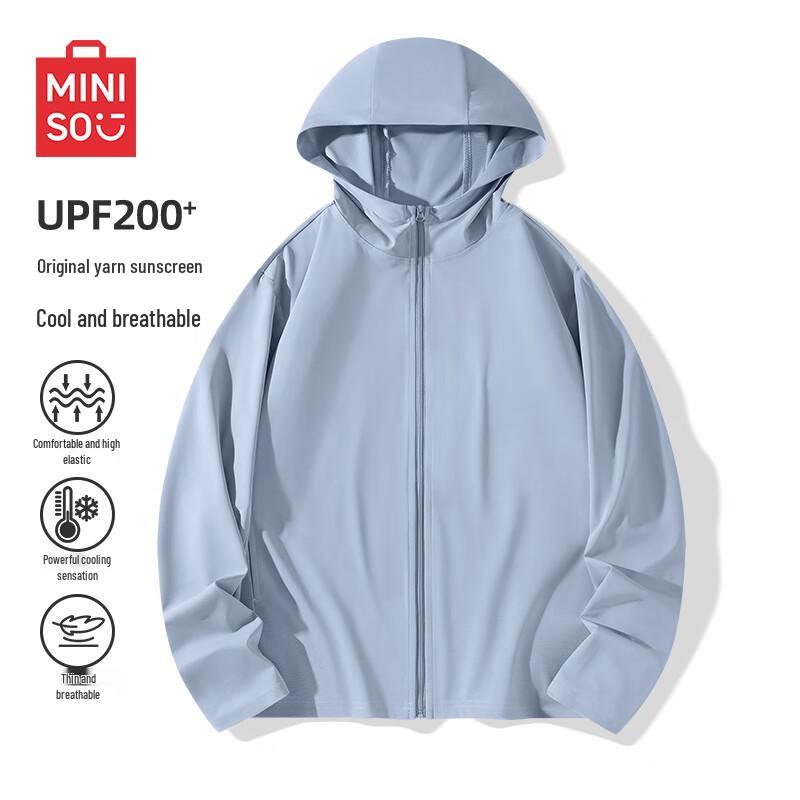 MINISO Мужская худи с защитой от солнца UPF200+ из охлаждающего ледяного шелка