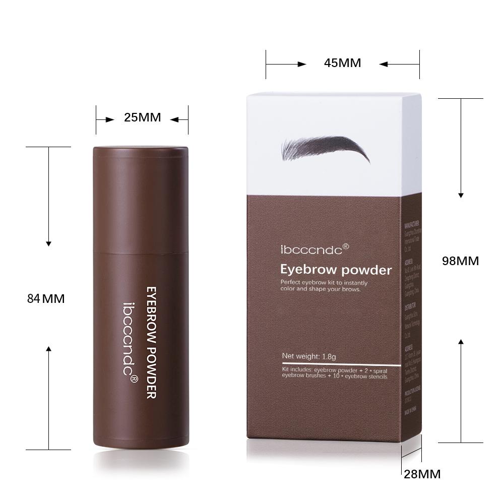 Eyebrow Stamp Stencil Kit 1 Pcs Eye Brow Stamp Shaping Kit All-day Wear Transfer-resistant Eyebrow Makeup Brow Shape with 10 PCS