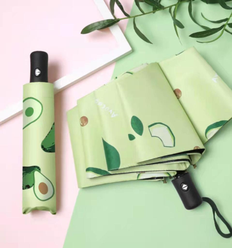 Женский автоматический складной зонт от солнца и дождя с защитой от УФ-лучей и логотипом