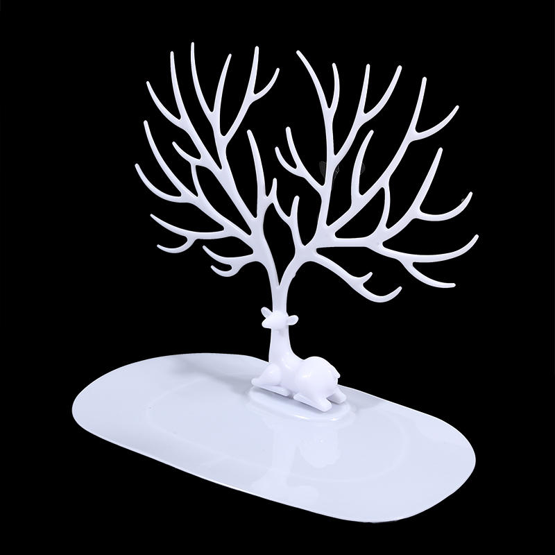 Jewelry Rack Antlers Earrings Necklaces Rings Display Bracelet Deer Jewelry Organizer Cases Stand Tray Tree Gifts For Women