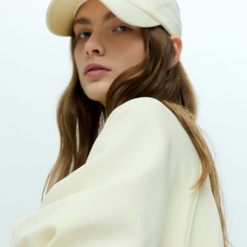 HACIE LOVE LETTERING BALL CAP [IVORY]