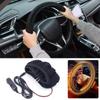 14.5-15 Inch Universal Steering Wheel Heated Cover 10w Warm Non-slip Fast Hand Warmer Heated Protective Cover Car Accessories