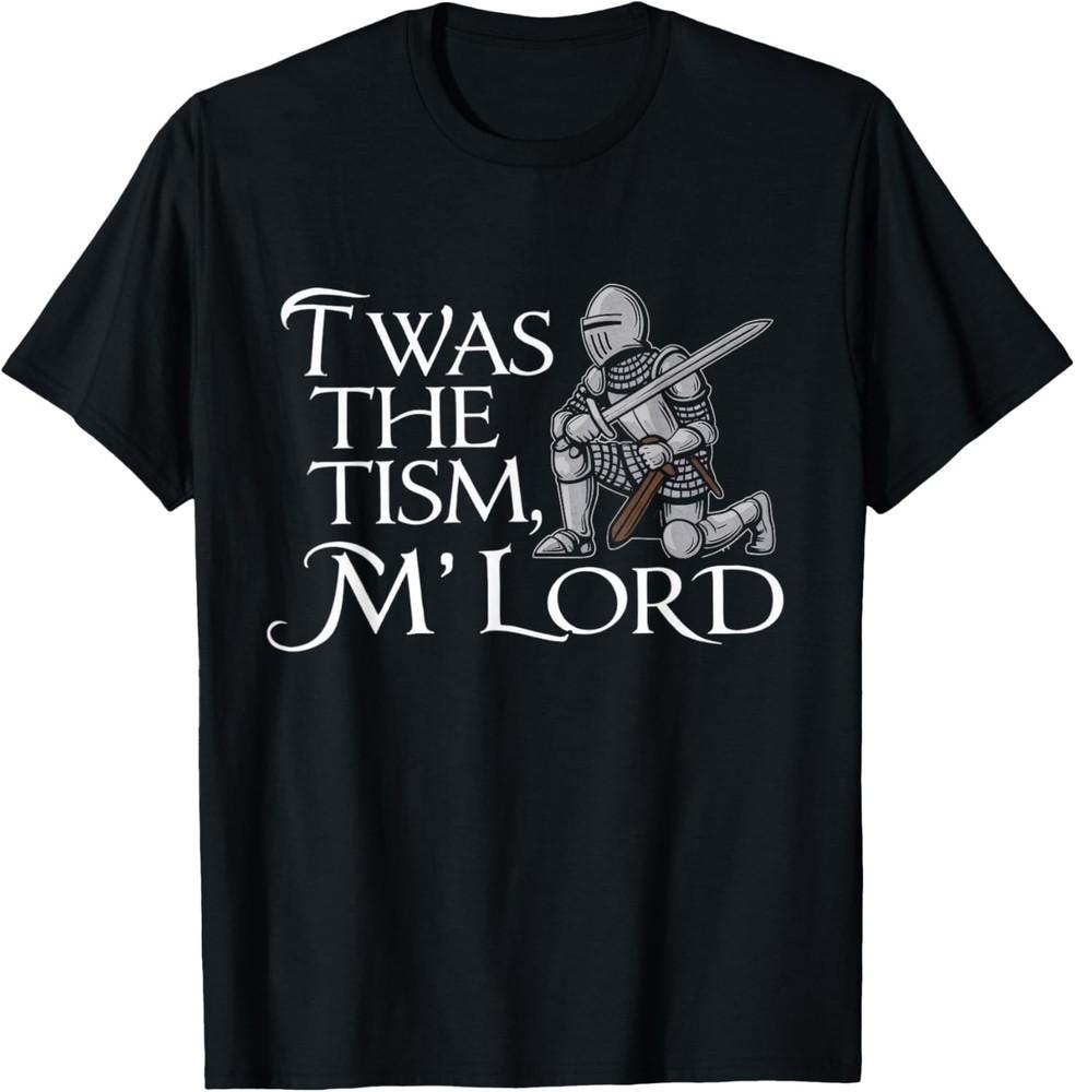 Смешная футболка для поддержки осведомленности об аутизме Twas The Tism M Lord Autistic T-Shirt