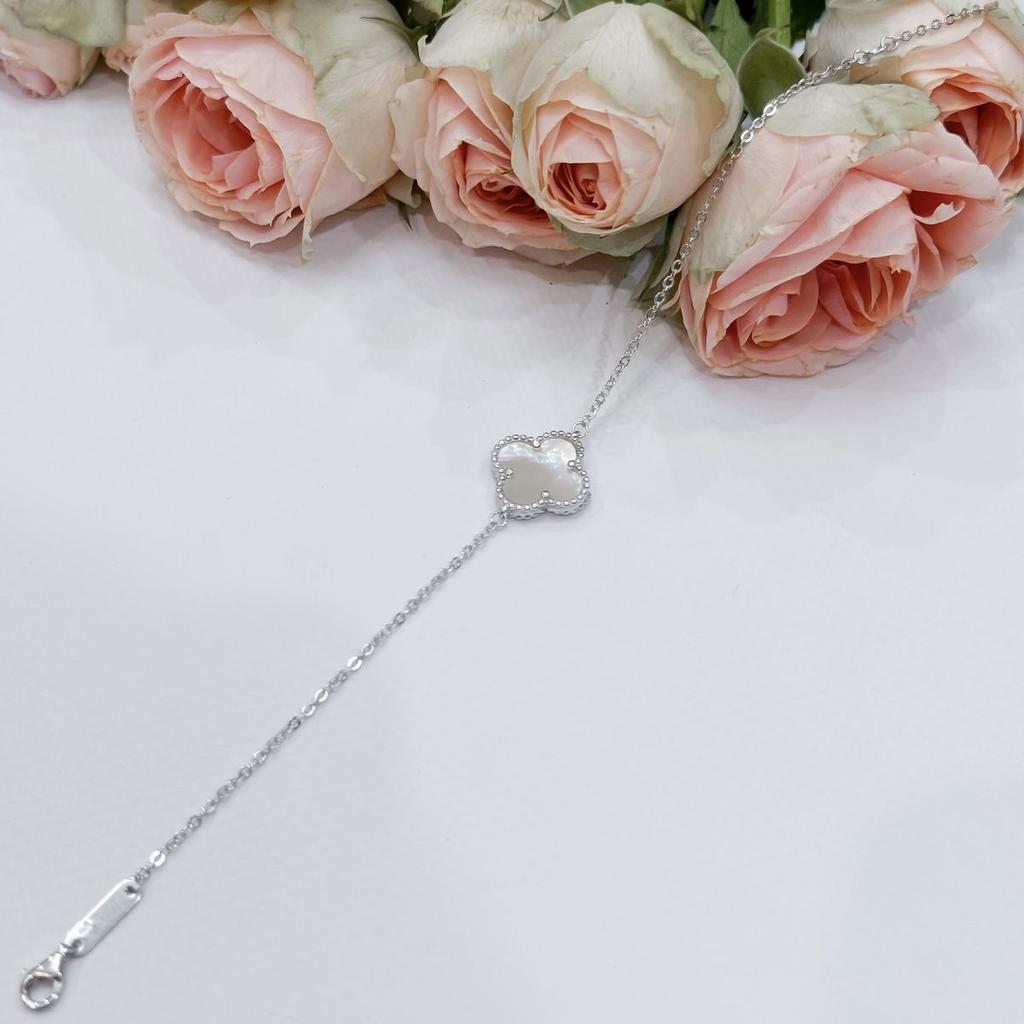 Silver Bracelet with Natural Mother-of-pearl, Product Weight 2.4 G (60002086)