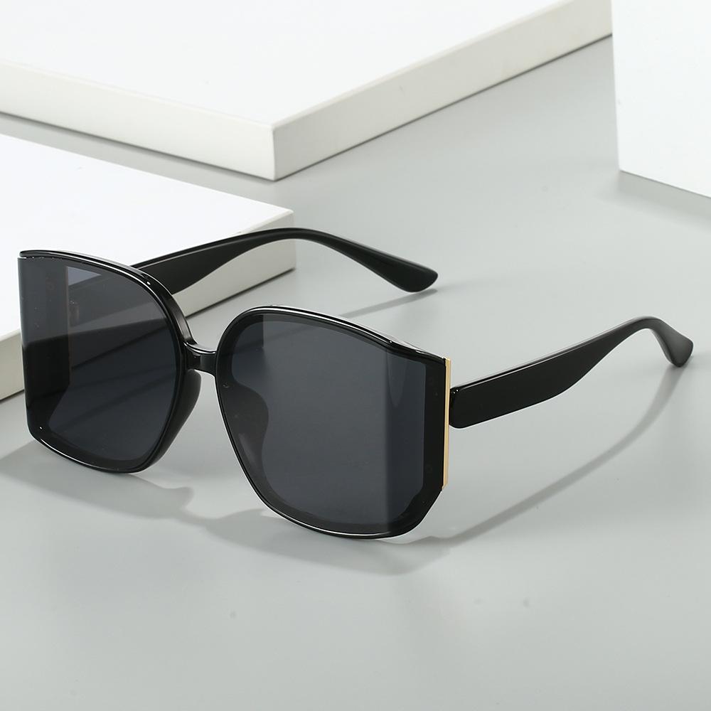 Fashion large frame multilateral curved lenses, sunglasses, European and American high-end UV-proof sunglasses, personalized street glasses