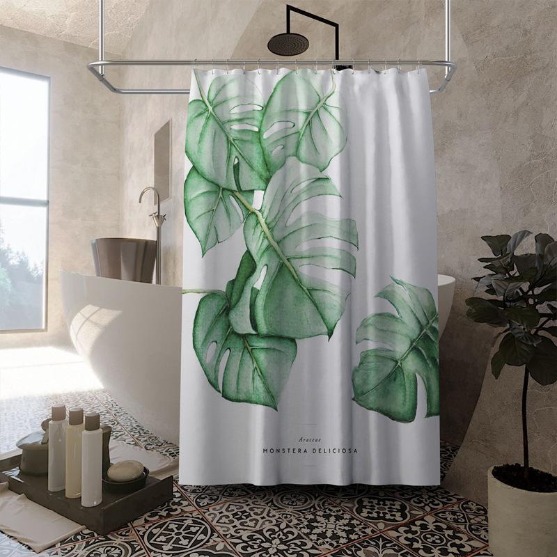 Утолщенная водонепроницаемая занавеска для ванной комнаты, устойчивая к плесени, занавеска для душа, занавеска для душевой перегородки, занавеска для душа, занавеска для ванной комнаты, бесплатная перфорация