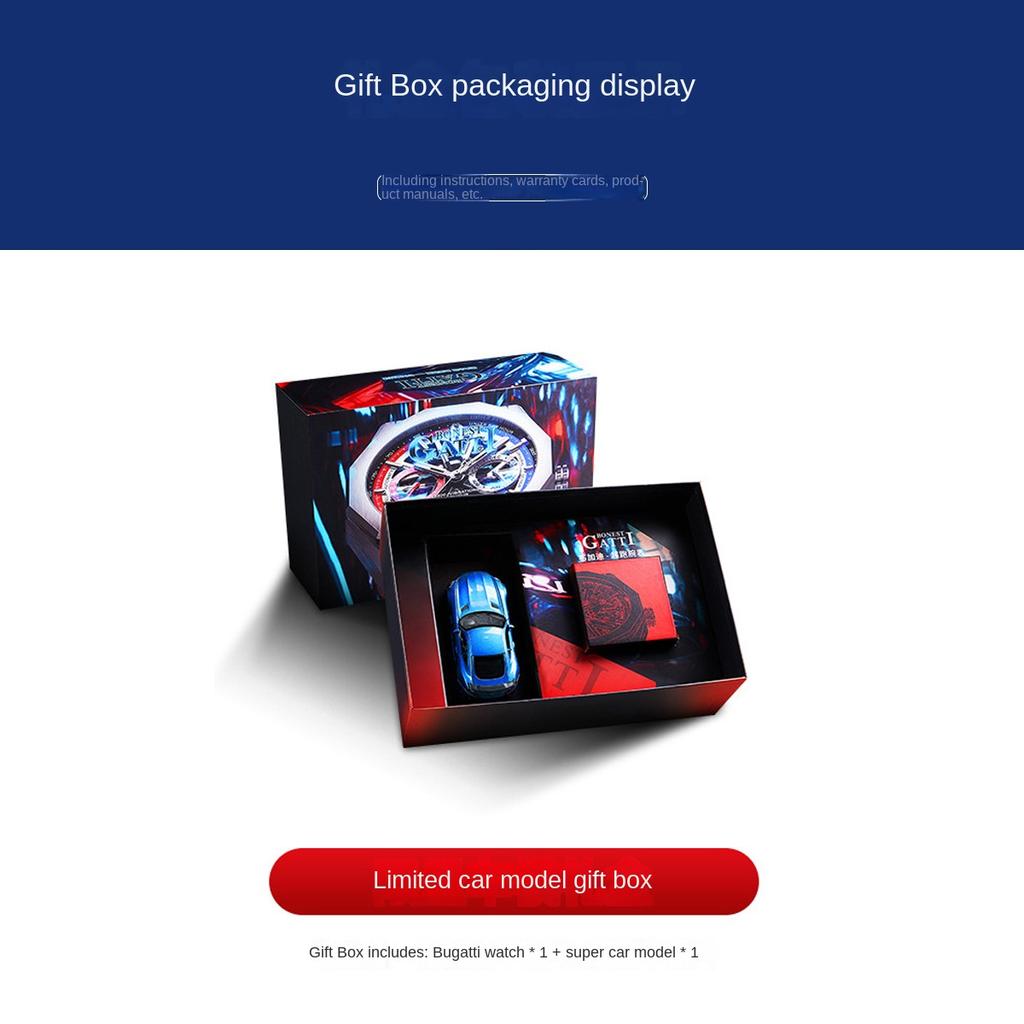 Bonest Gatti Watches Men's Large Dial Wine Barrel Mechanical Watch Sports Waterproof Watch