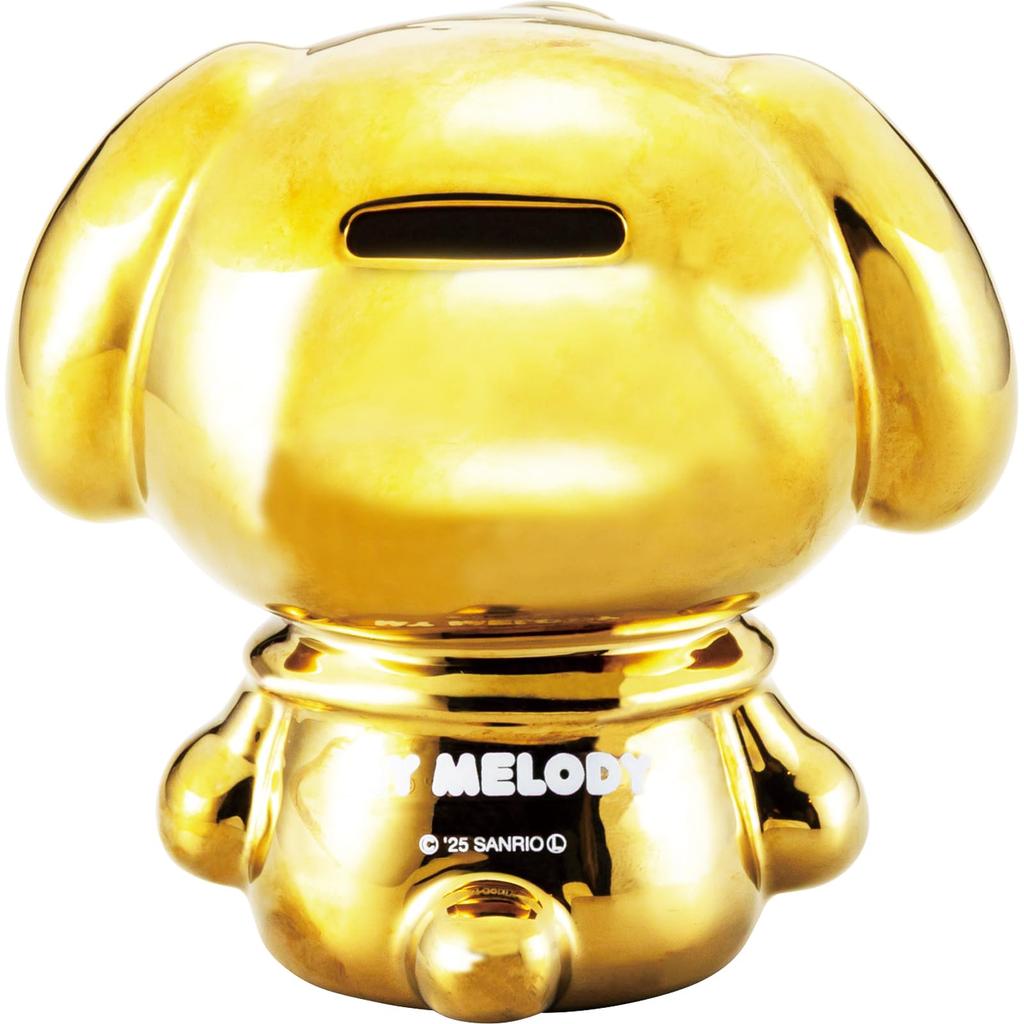 Sanrio Копилка Свинка Сверкающая Моя Мелоди 12 x 8 x 12 "Моя Мелоди" Копилка, Золотой, Товары, Аксессуары, Золотой, Прибл.. см, SAN4778-3
