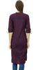 Phagun Cotton Plain Kurti Tunic Mandarin Collar Ethnic Casual Kurta Blouse