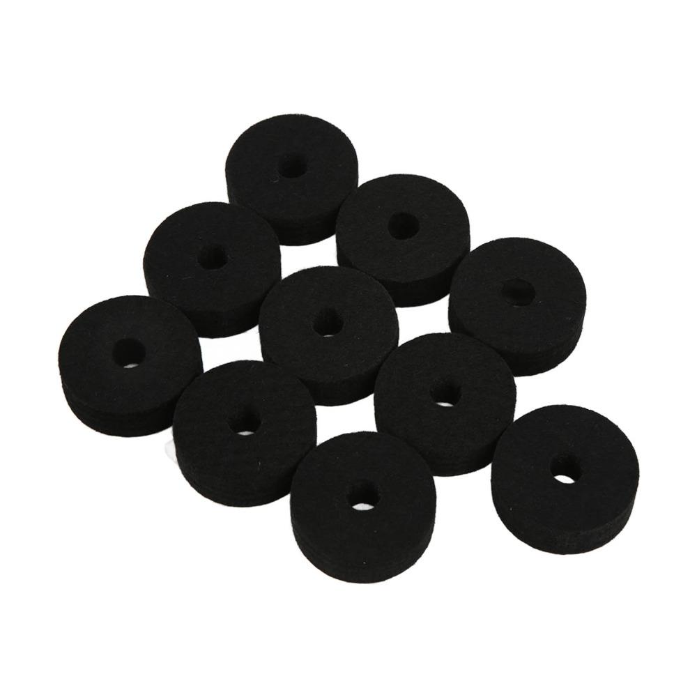 20PCS Felt Felt Washer Pads Black And Grey Drum Set Accessory Cymbal Felt Washer For Drummers
