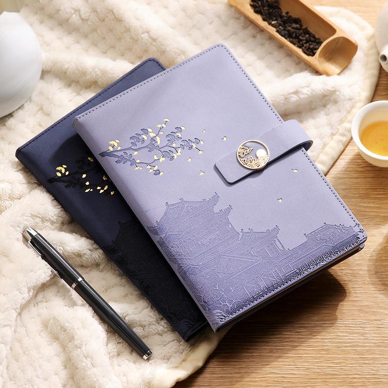 A5 Customized Logo National Tide Notebook Gift Set - Thick Notepad Inspired by Palace Museum Culture