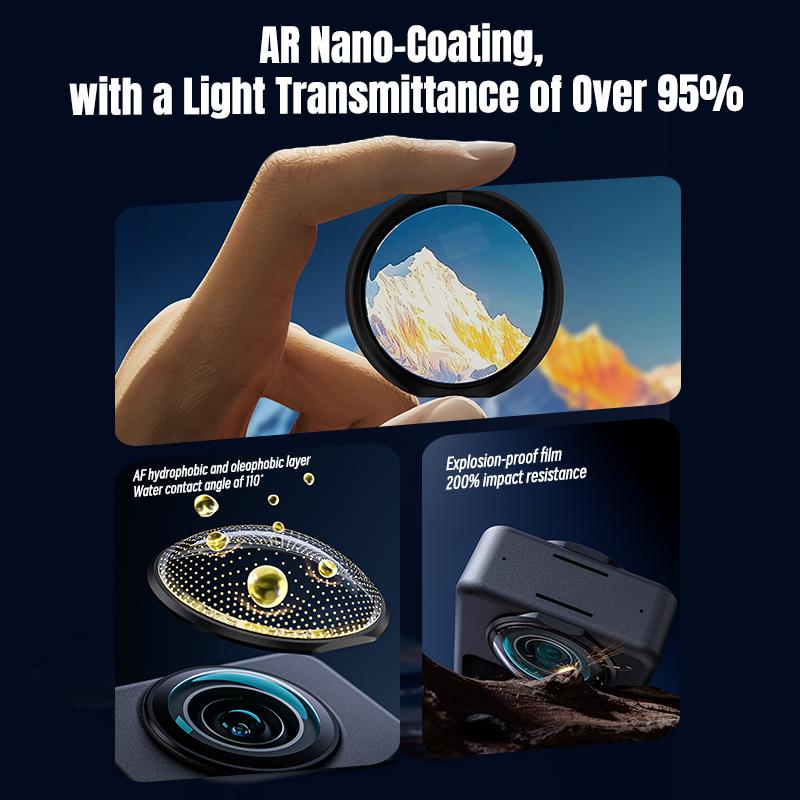 Защитные крышки для объективов для панорамной камеры DJI Osmo 360, Защитная крышка, Защита объектива от царапин, Аксессуары для камеры