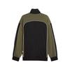 Puma Soft Breathable Comfortable Stand Collar Zipper Long Sleeve T-Shirt Unisex Tops Dark-Green 631468-01