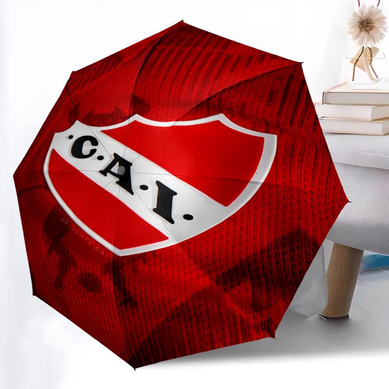 Складной зонт с принтом Club Atlético Independiente, для улицы, отдыха и путешествий, прочная ткань зонта, подарок на день рождения и праздник
