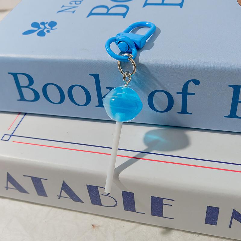 Милый брелок в виде леденца из смолы, мини 3D имитация еды, брелоки для ключей для женщин, девочек, подвеска для сумочки, DIY детские ювелирные изделия, подарки