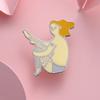 Adorable Enamel Metal Badge Creative Cartoon Character Brooch For Unique Bag Accessory