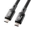 SANWA SUPPLY USB 20Gbps Type-C Cable (PD60W, 3m) KU-20GCCP6030