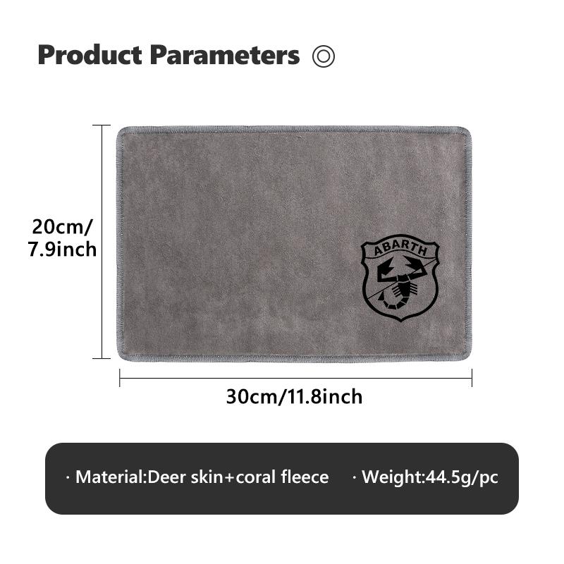 Car Styling Washing Super Absorbent Deer Skin Towel Auto Interior Washing Tool For Abarth FIAT 500 FR Doblo Ducato Freemont Idea V3