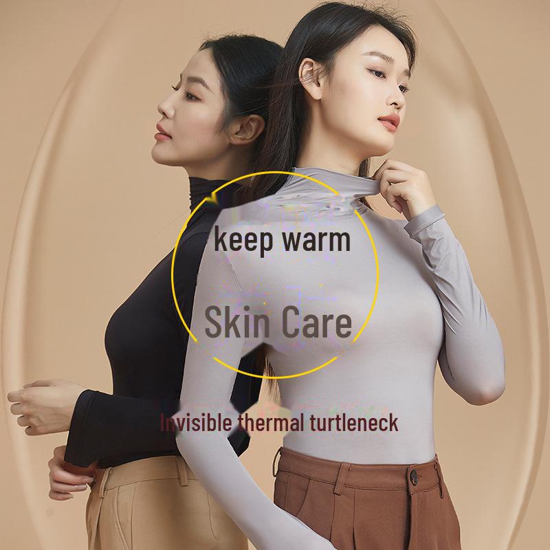 «Женский ультратонкий увлажняющий костюм с высоким воротником для осени/зимы»