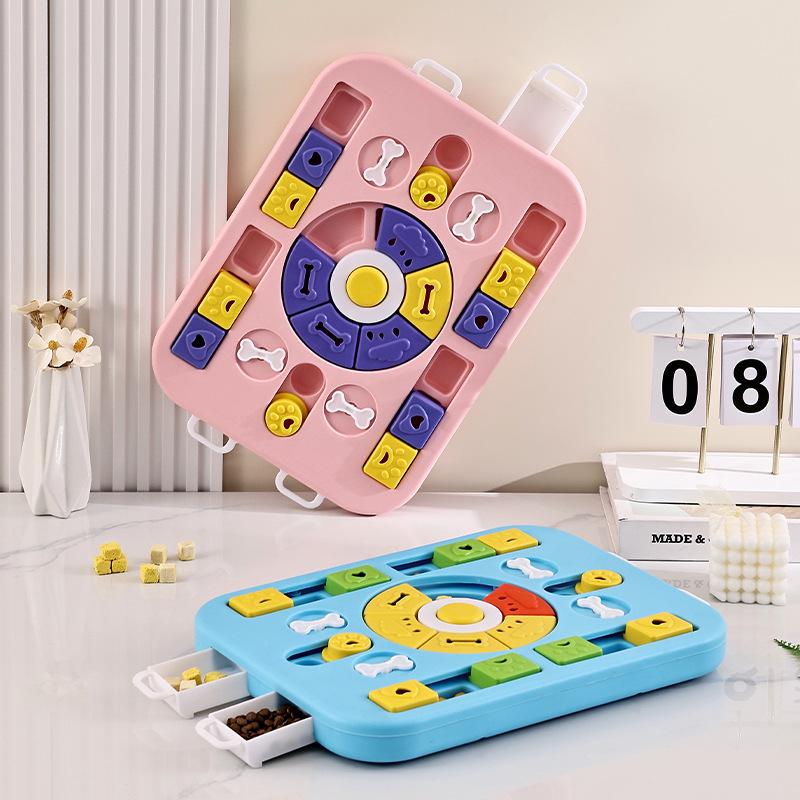 Cross-Border Pet Puzzle & Slow Feeder Bowl: Slow Eating Toy for Dogs & Cats, Snack Dispenser, Boredom Relief