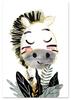 Poster for Children Pictures Zebra Decorations Children's Room