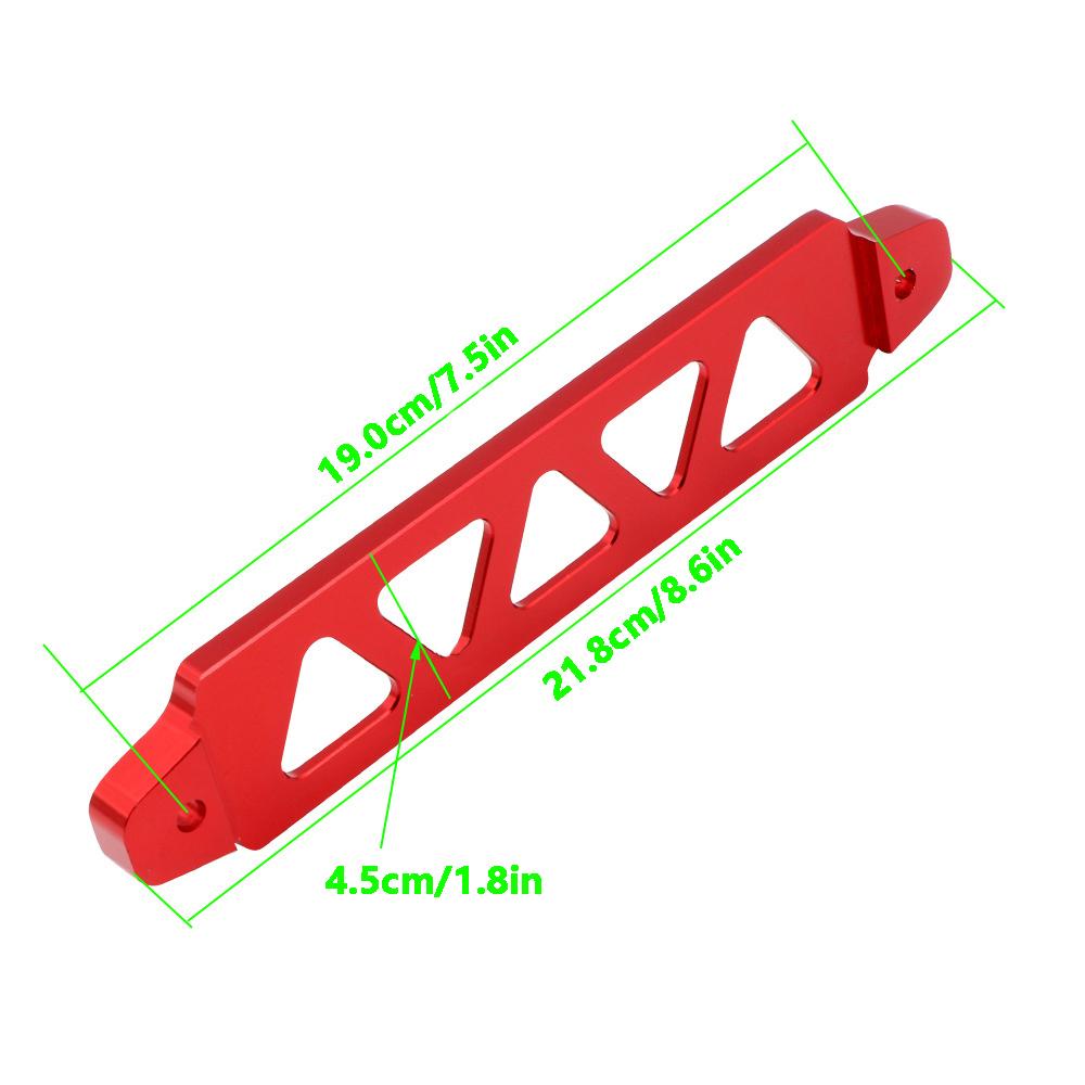 190mm Aluminum Universal Battery Auto Battery Tie Down Mount Holder Bracket Brace Bar for Honda Civic EK EG Car Accessories