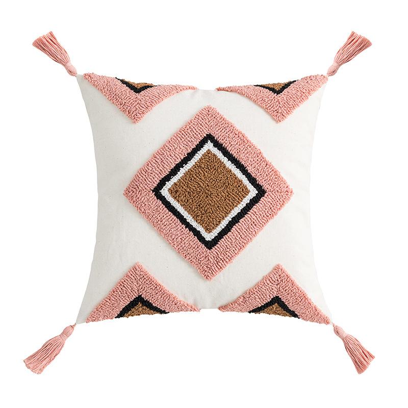 Скандинавская подушка Ins, тафтинговая подушка с кисточками, подушка для гостиной, дивана, поясная наволочка