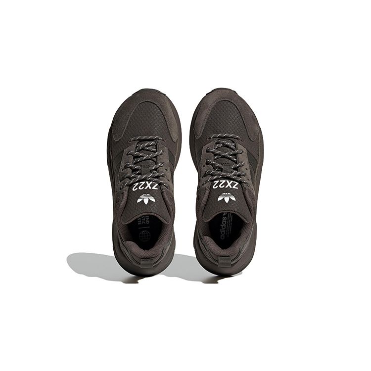 Adidas Оригинальные ZX 22 Тканевые Нескользящие Амортизирующие Износостойкие Низкие Повседневные Кроссовки Детские кроссовки Темно-зеленый HQ1562