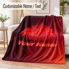 Custom Text Flannel Blanket Sunderland FC Print Warm Cozy Blanket Home Sofa Bedding
